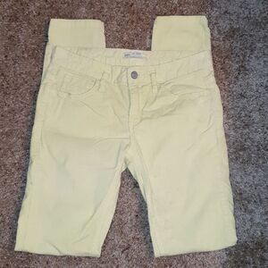 Free People Citron Corduroy Skinny Pants sz 27